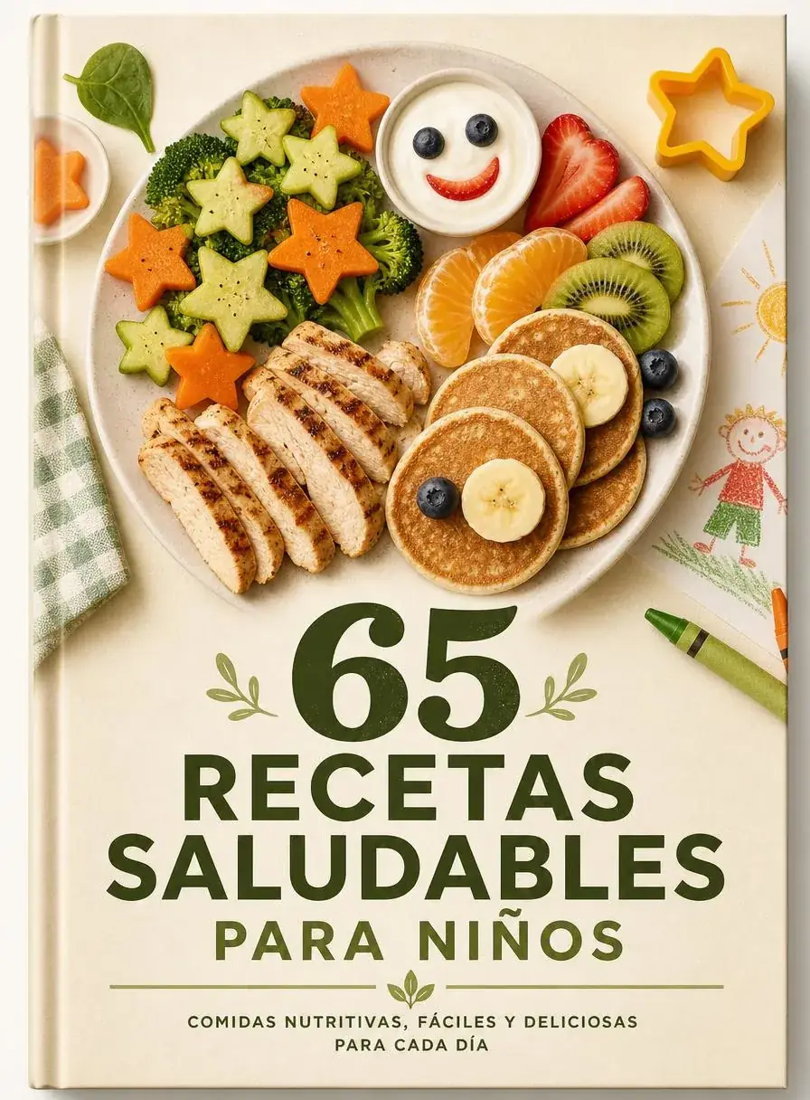 Portada de la colección 65 Recetas Saludables para Niños