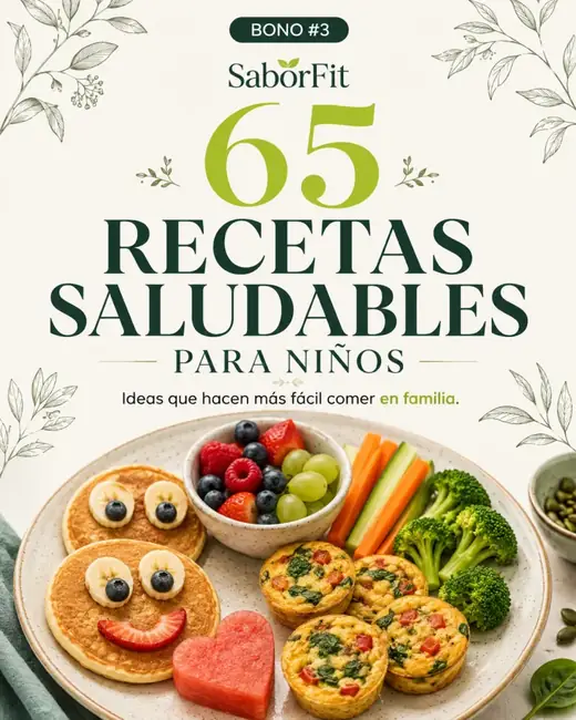 Portada de la colección 65 Recetas Saludables para Niños