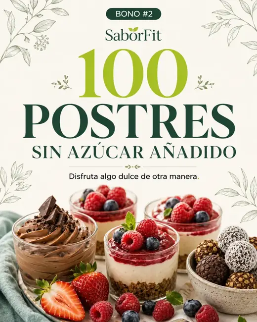 Portada de la colección 100 Postres Sin Azúcar Añadido